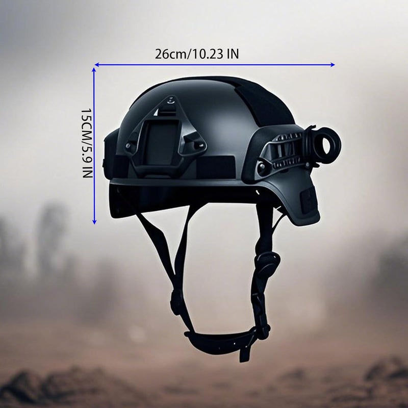 PLOOTA Tactical Airsoft Helmet with Detachable Goggles and Full Face Mask: Military Grade Gear for Paintball and Airsoft - Image 2